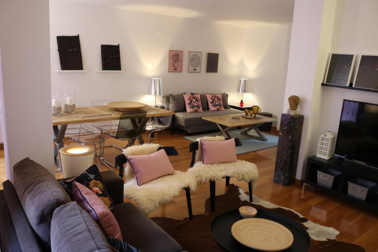 Impresionante Piso En El Centro De Pontevedra Con Terraza Y Parking Apartment Luaran gambar