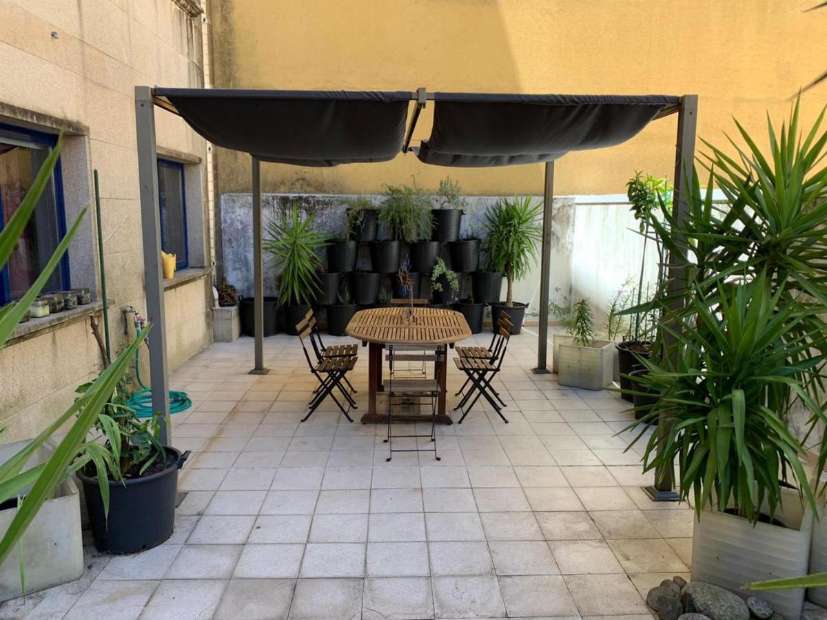 Impresionante Piso En El Centro De Pontevedra Con Terraza Y Parking Apartment Luaran gambar